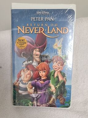 Disney Peter Pan Return to Never Land VHS Cover - Blue, Purple, Green